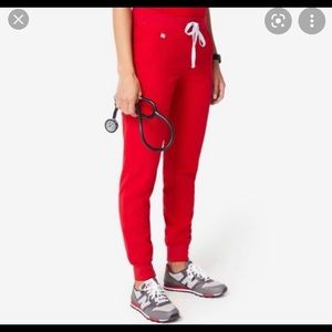 Figs Red Icon Zamora Joggers